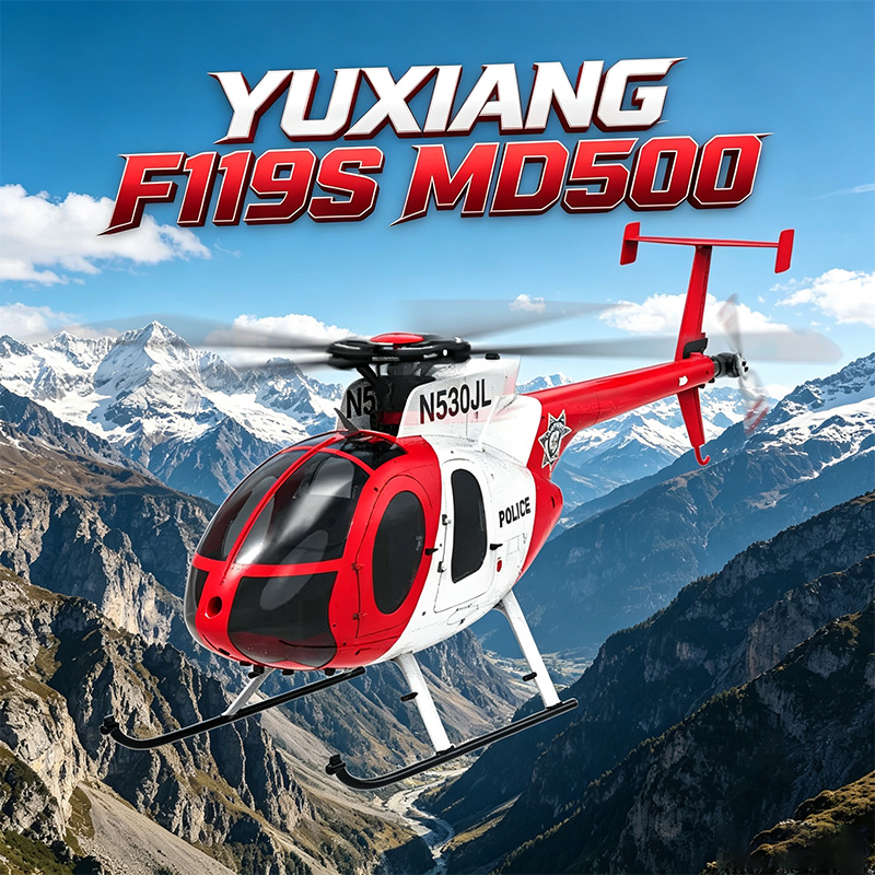 Rc Helicopter Single Rotor - YXZNRC F119S Uzaktan Kumandalı Helikopter Md500