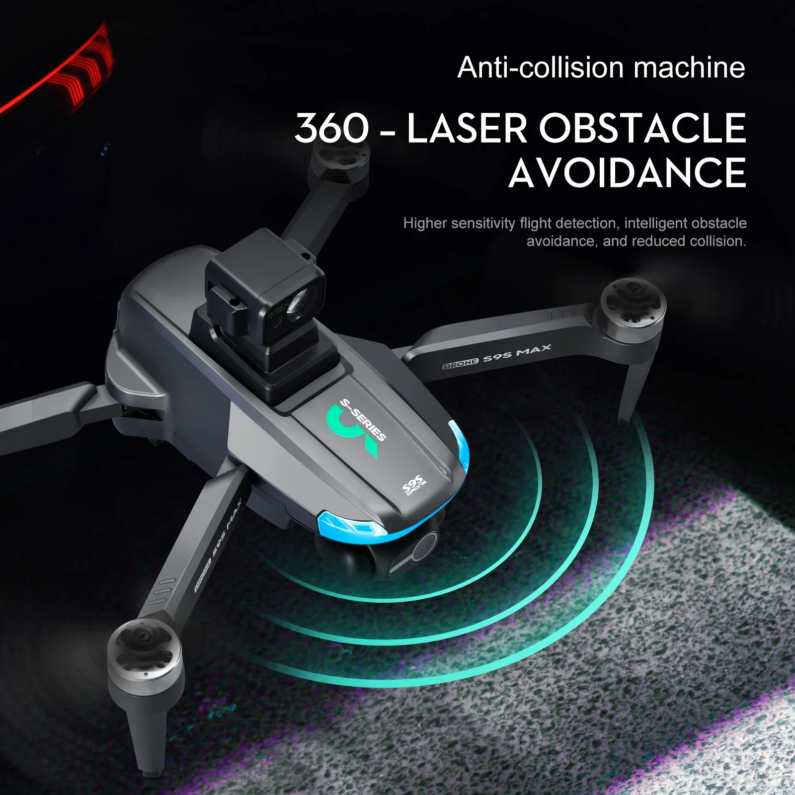 YENI S9S MAX MINI Drone 4K 2 E - Rc Helicopter Case incelemesi ve fiyatı