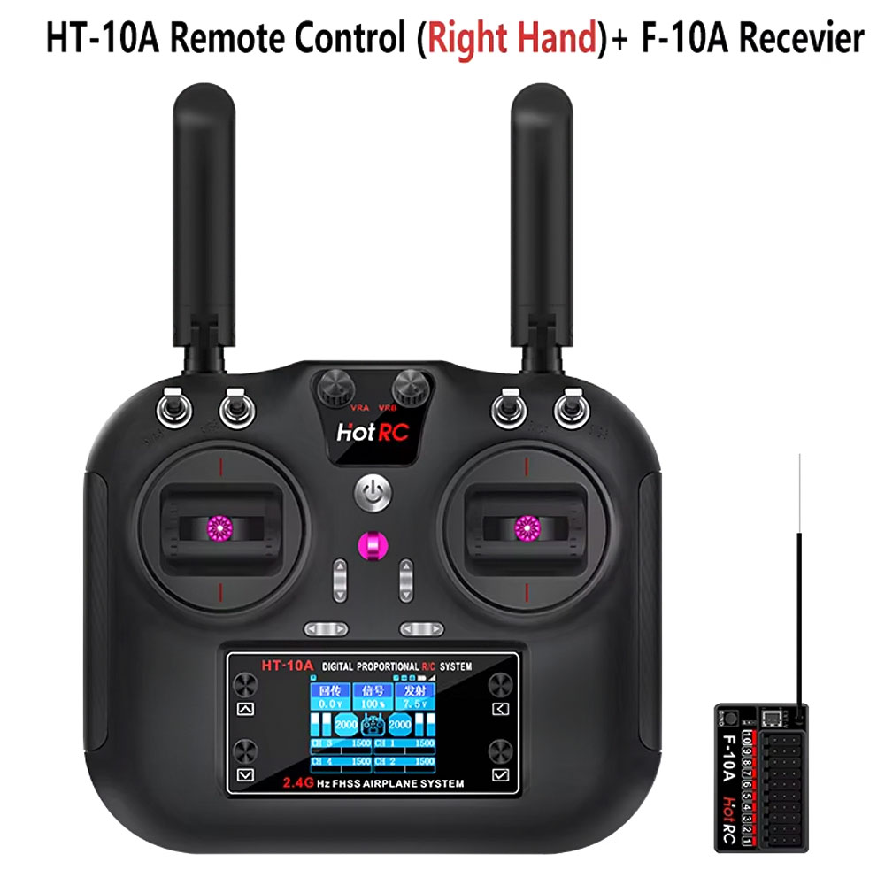 Hotrc HT-10A 2.4G 10CH Verici  - Rc Helicopter Motor incelemesi ve fiyatı