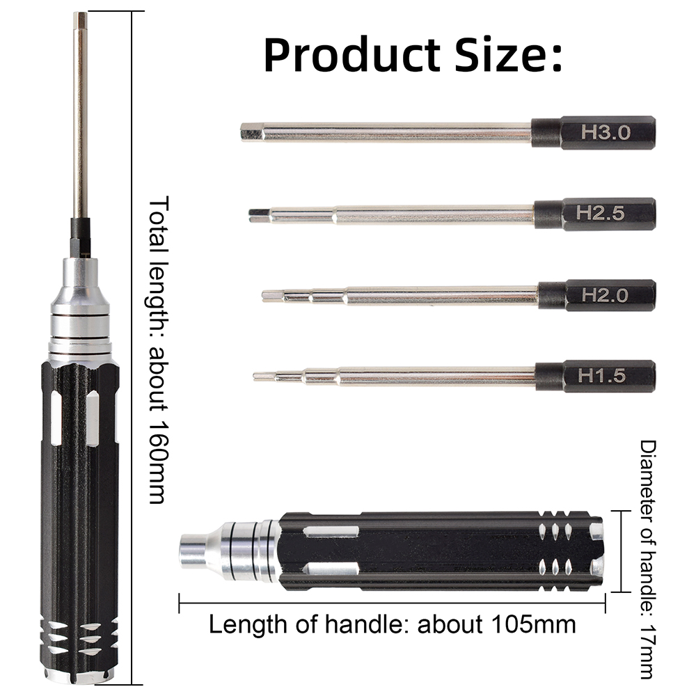 4 in 1 1.5mm 2.0mm 2.5mm 3.0mm - Rc Helicopter Tool Kit incelemesi ve fiyatı